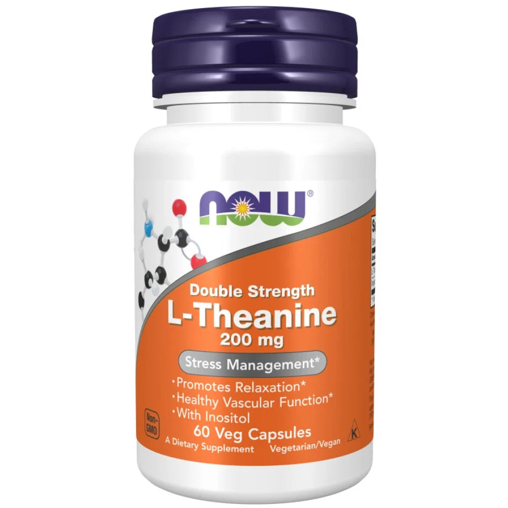 NOW® Foods L-Theanine 200 mg cu Inozitol