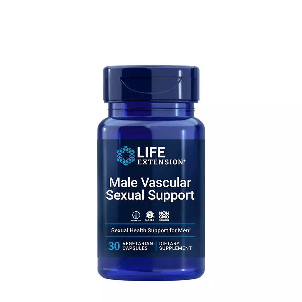 Life Extension® Male Vascular Sexual Support - suport pentru funcția sexuală și circulația sanguină masculină, 30 capsule vegetale